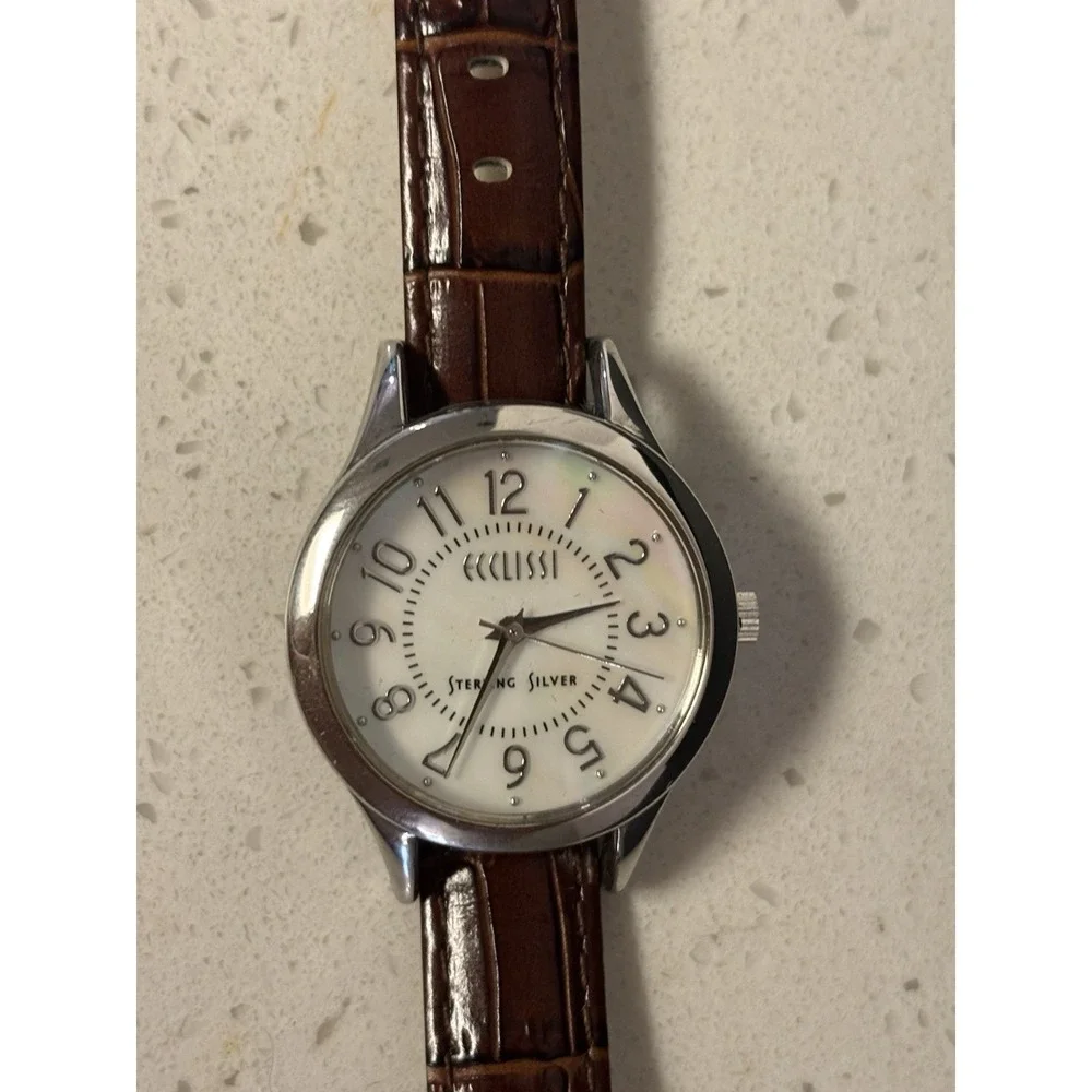 Ecclissi Sterling Silver Watch Women's With 10 Bands